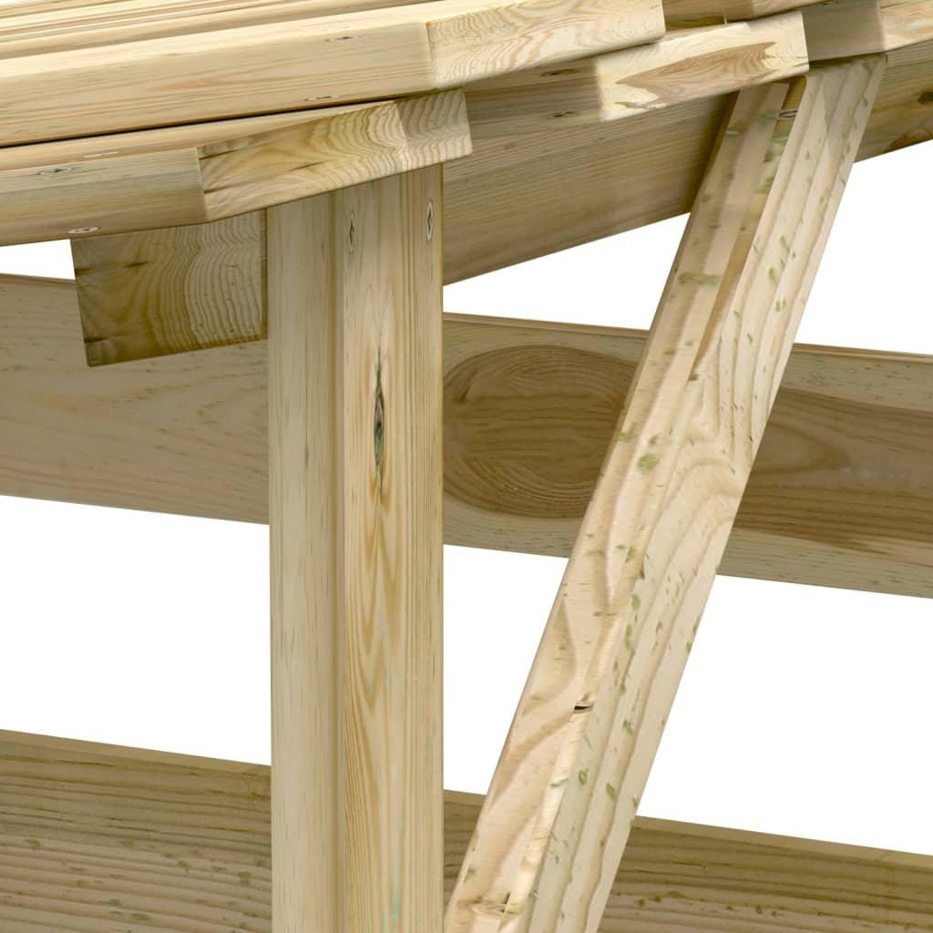 vidaXL Pergola ogrodowa z daszkiem, 100x90x100 cm, drewno sosnowe