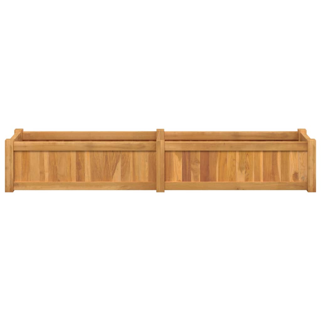 vidaXL Podwyższona rabata, 150x30x25 cm, lite drewno tekowe
