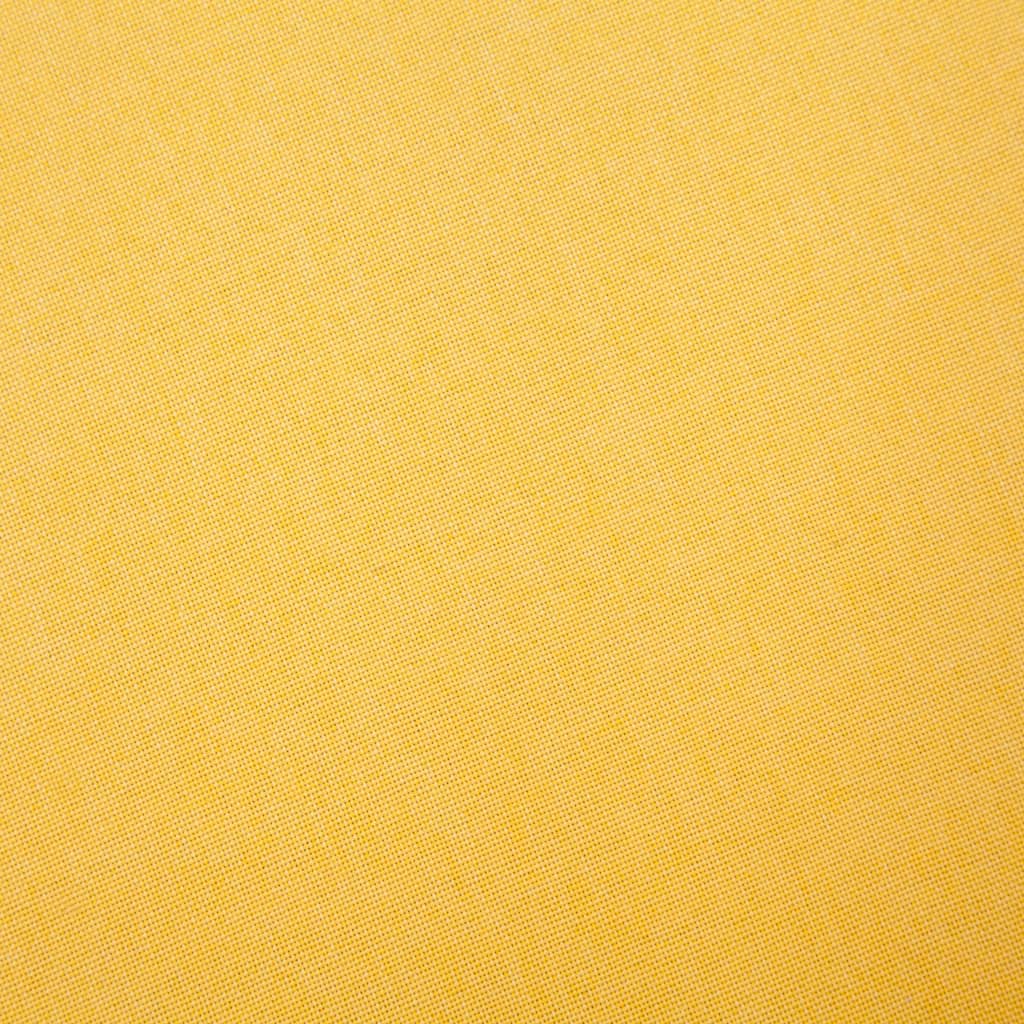 vidaXL Zestaw 2 sof tapicerowanych tkaniną, żółty