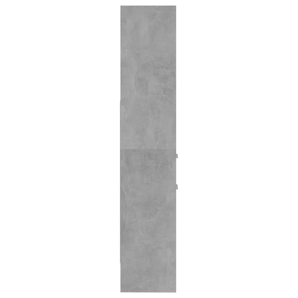 vidaXL Regał na książki, szarość betonu, 40x35x180 cm, płyta wiórowa