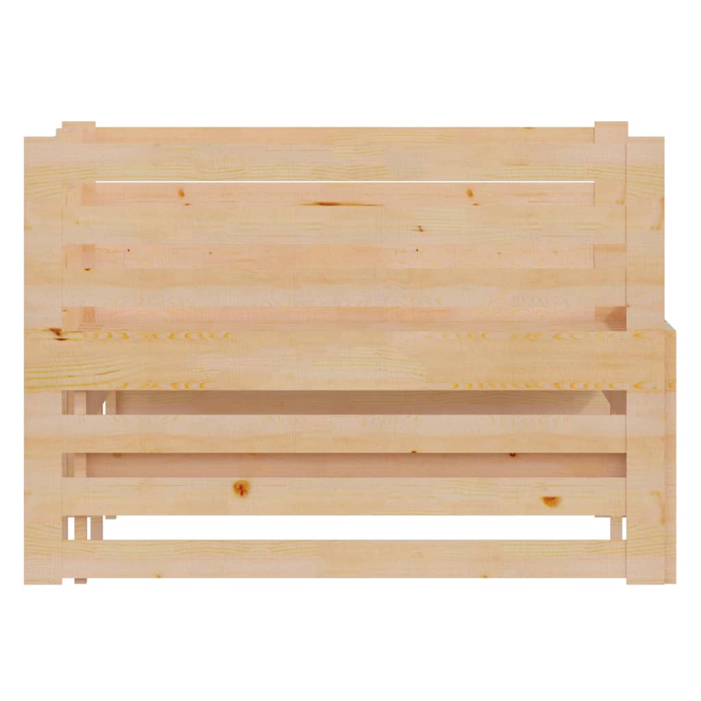 vidaXL Łóżko wysuwane, lite drewno sosnowe, 2x(90x200) cm