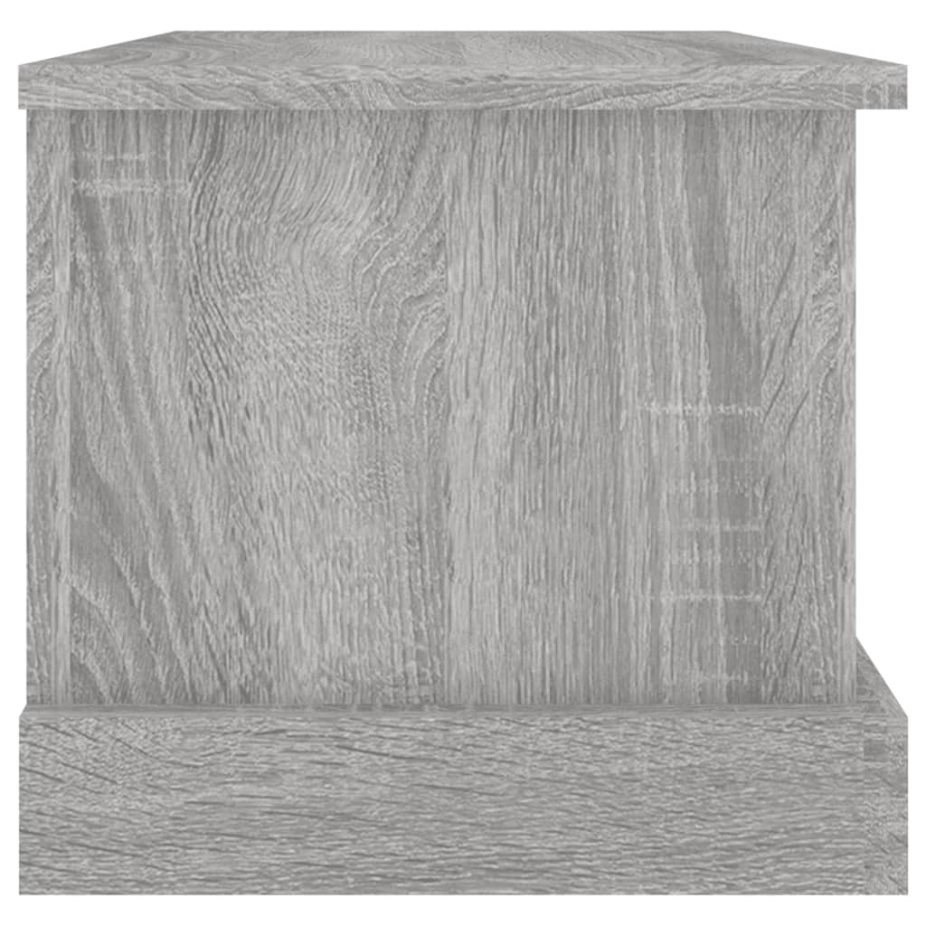 vidaXL Skrzynia, szary dąb sonoma, 50x30x28cm, materiał drewnopochodny