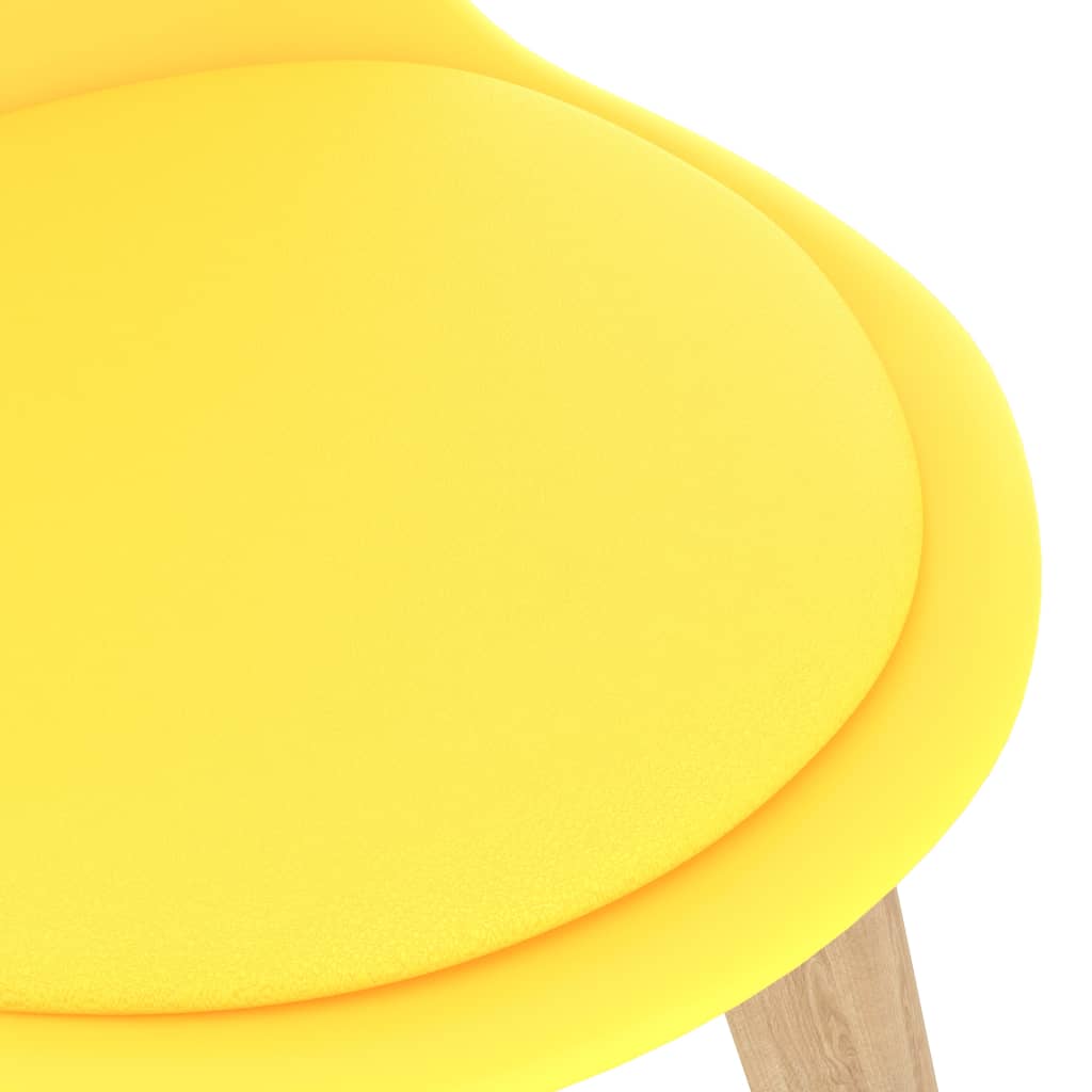 vidaXL 5-częściowy zestaw mebli jadalnianych, żółty