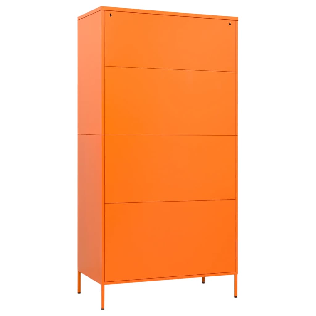 vidaXL Szafa, pomarańczowa, 90x50x180 cm, stalowa