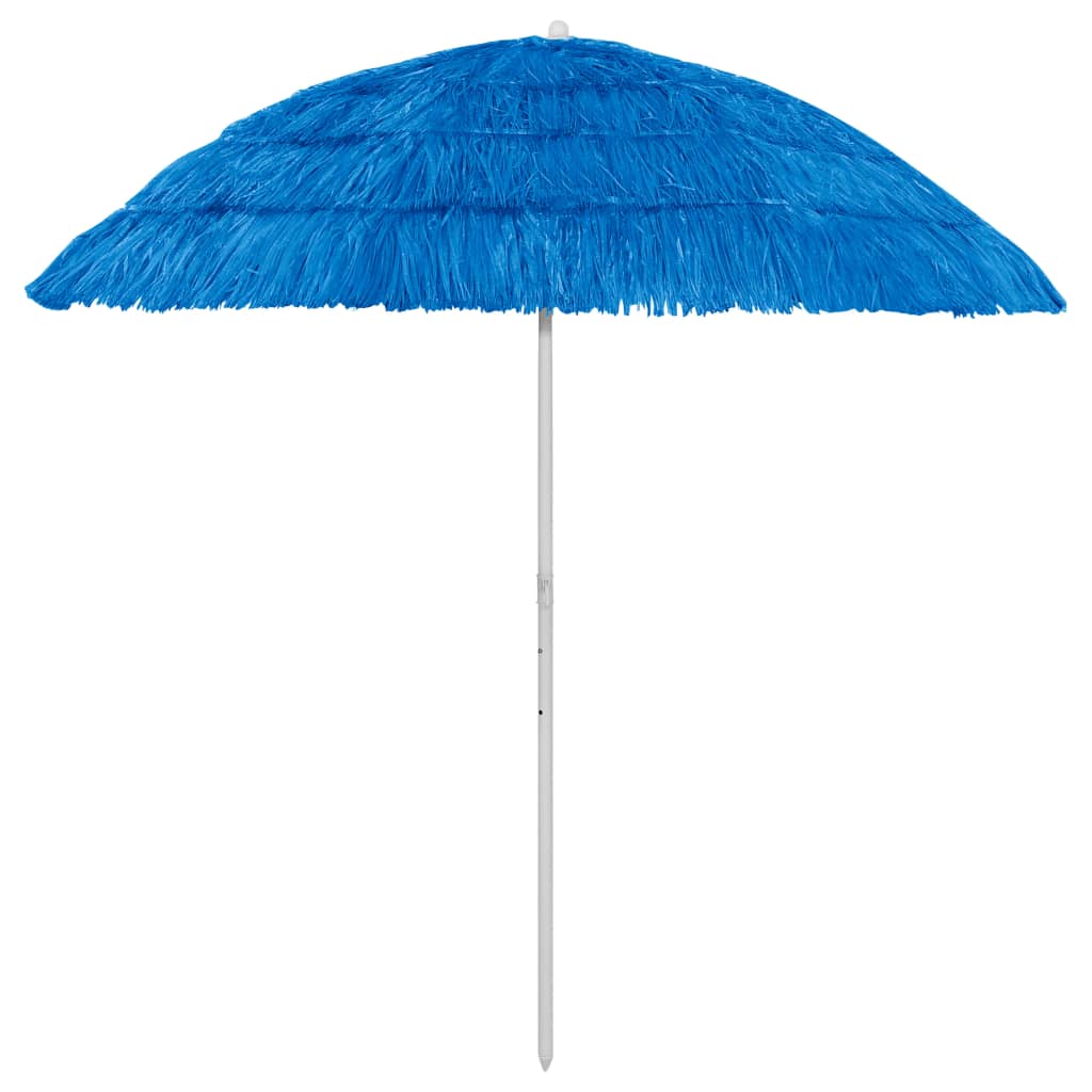 vidaXL Parasol plażowy w hawajskim stylu, niebieski, 240 cm