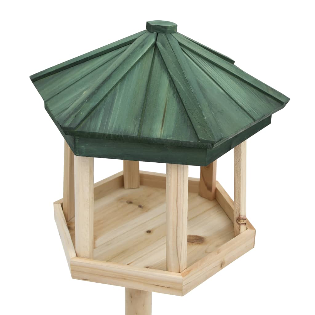 vidaXL Stojący karmnik dla ptaków, lite drewno jodłowe, 33x110 cm