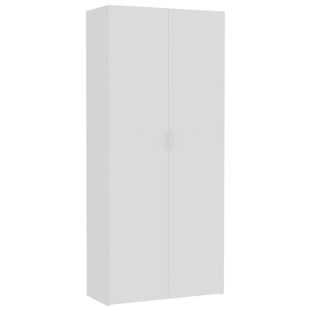 vidaXL Szafa, biała, 80 x 35,5 x 180 cm, płyta wiórowa