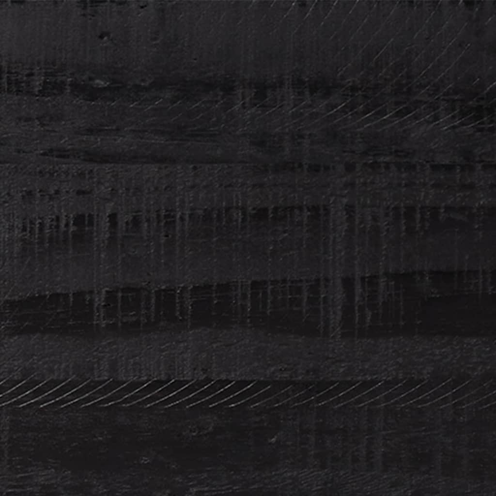 vidaXL Szafka nocna, czarna, 36x30x45 cm, drewno sosnowe