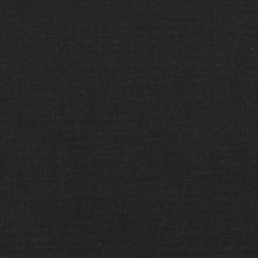 vidaXL Podnóżek, czarny, tapicerowany mikrofibrą