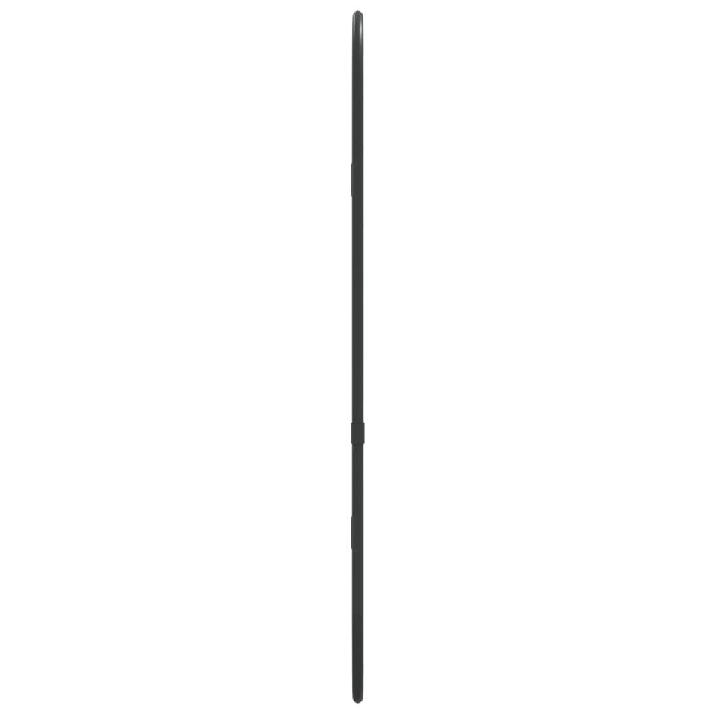 vidaXL Lustro ścienne, czarne, 50x20 cm, owalne