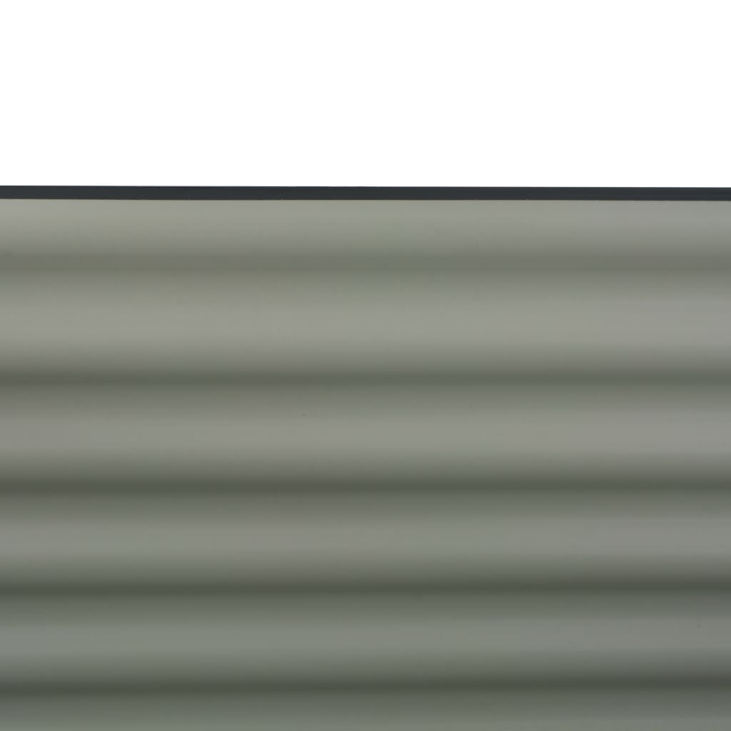 vidaXL Podwyższona donica z galwanizowanej stali, 160x80x81 cm, szara