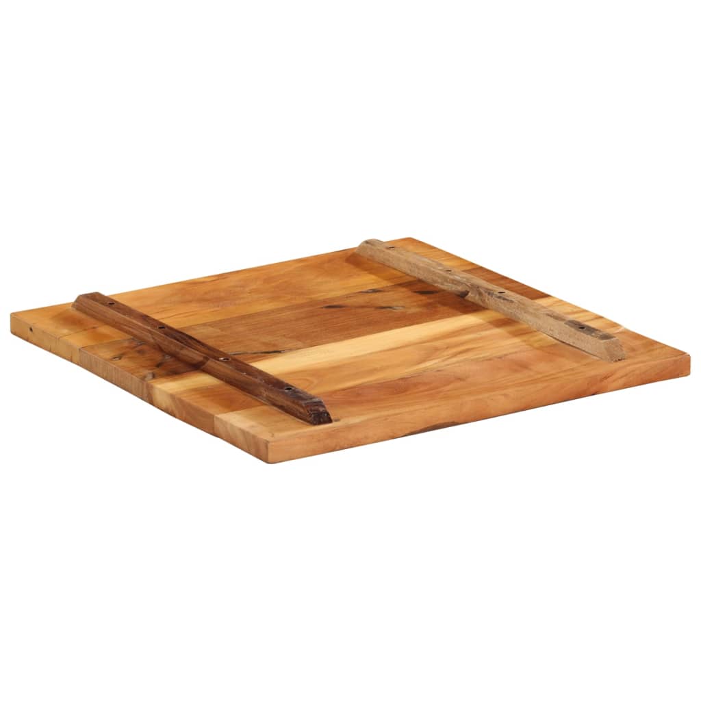 vidaXL Kwadratowy blat stołu 60x60 cm, 25-27 mm, lite drewno z odzysku