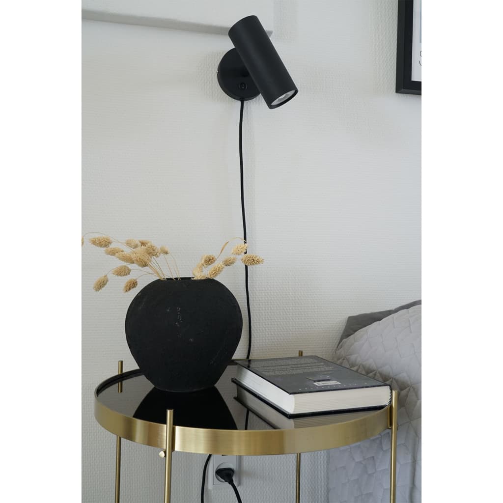 House Nordic Lampa ścienna LED Lia, czarna