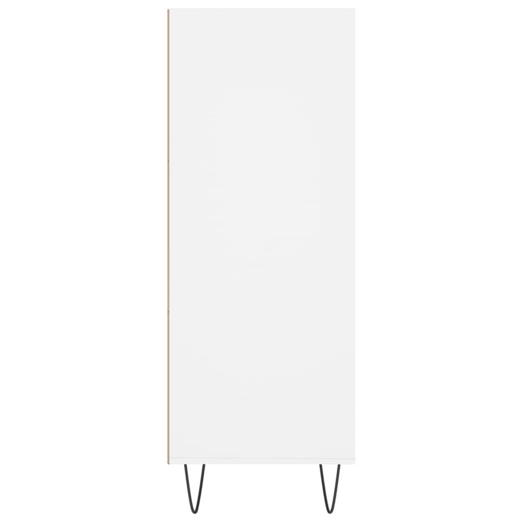 vidaXL Regał, biały, 69,5x32,5x90 cm, materiał drewnopochodny