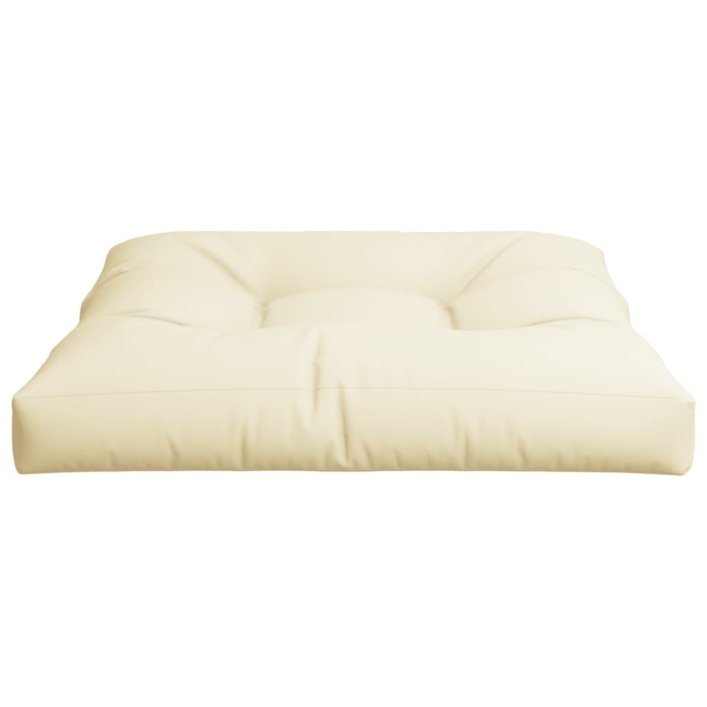 vidaXL Poduszka na sofę z palet, kremowa, 70x70x10 cm