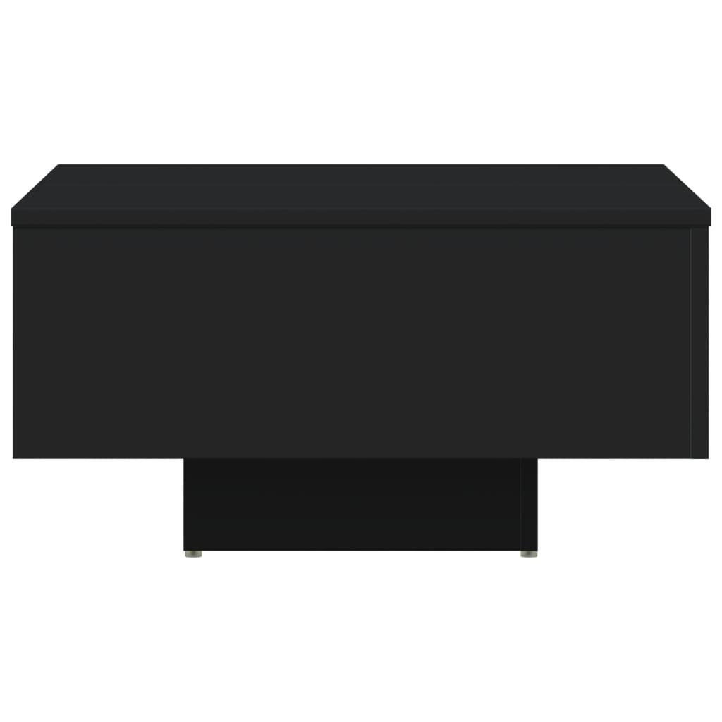 vidaXL Stolik kawowy, czarny, 60x60x31,5 cm, płyta wiórowa