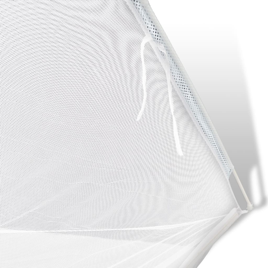 vidaXL Moskitiera namiotowa, 200x150x145 cm, włókno szklane, biała