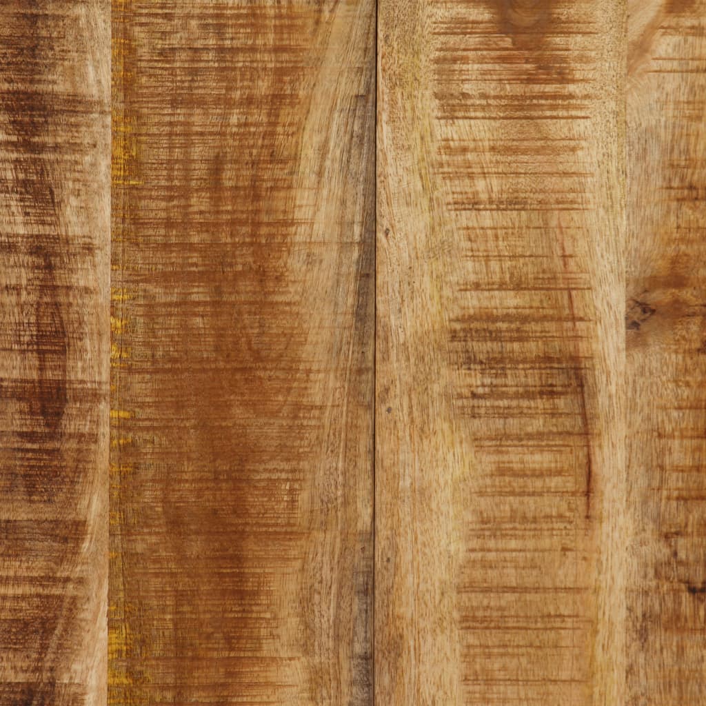 vidaXL Stół jadalniany, lite drewno mango, stalowe nogi, 180 cm