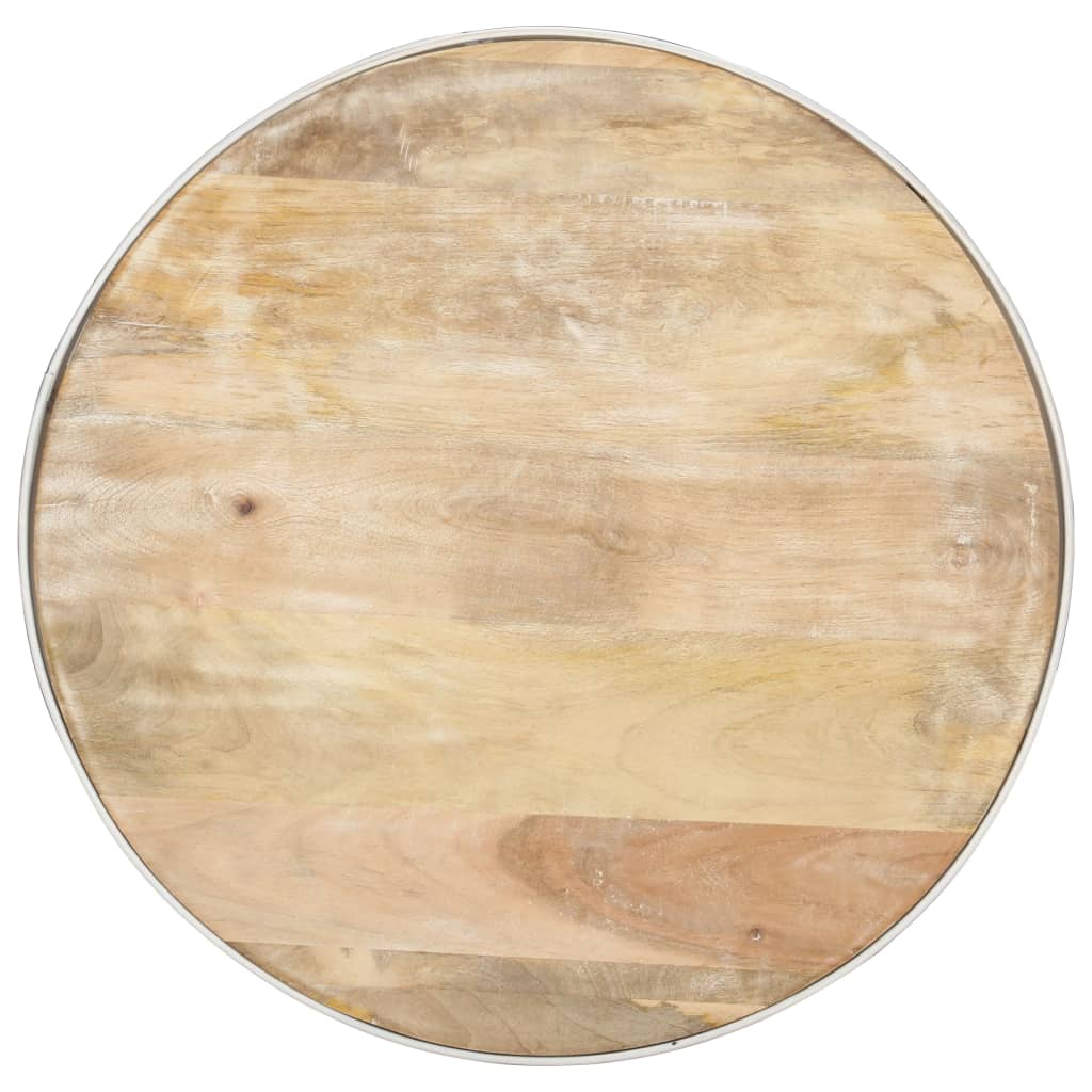 vidaXL Stolik kawowy, biały, 68x68x36 cm, lite drewno mango
