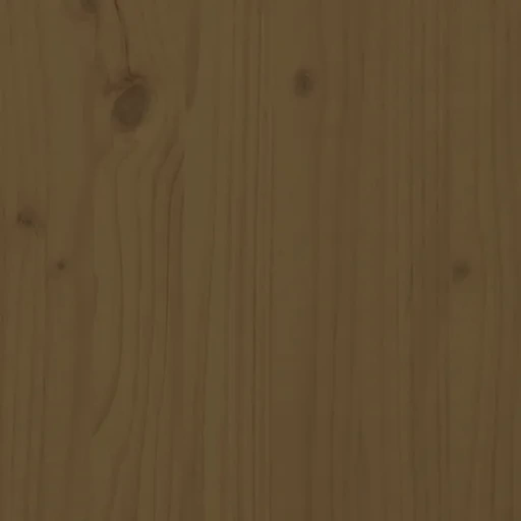 vidaXL Stolik konsolowy, miodowy brąz,110x40x74 cm, drewno sosnowe