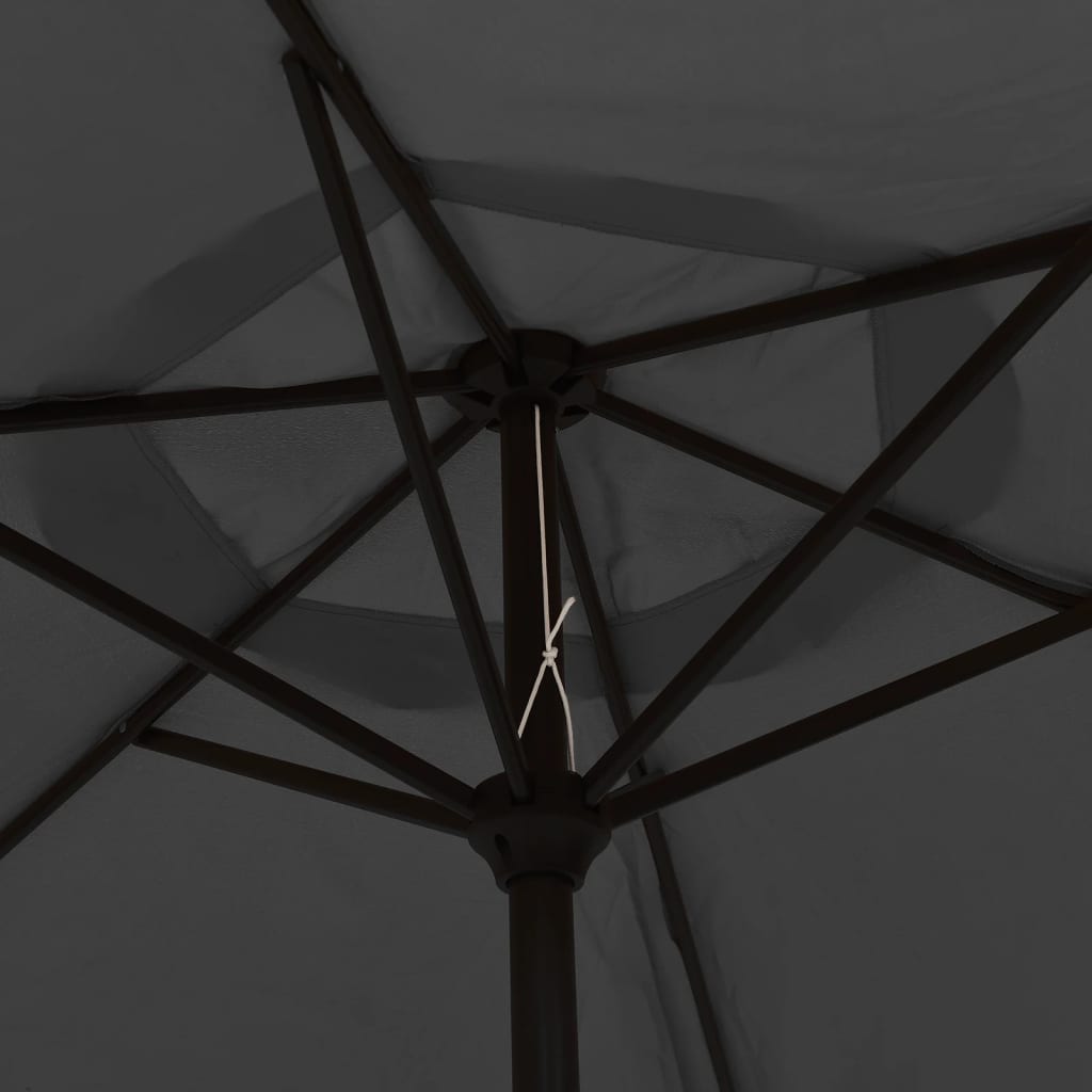 vidaXL Parasol ogrodowy na metalowym słupku, 300 cm, antracytowy