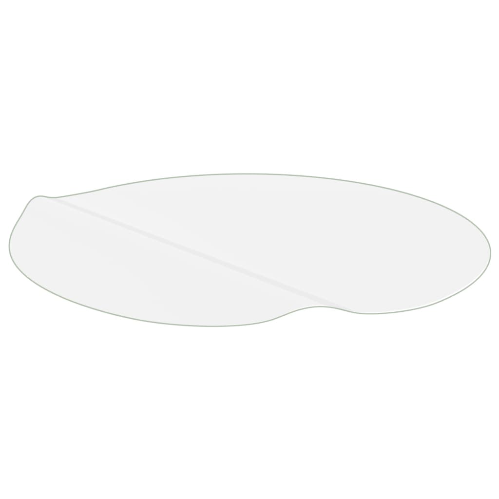 vidaXL Mata ochronna na stół, przezroczysta, Ø 90 cm, 2 mm, PVC