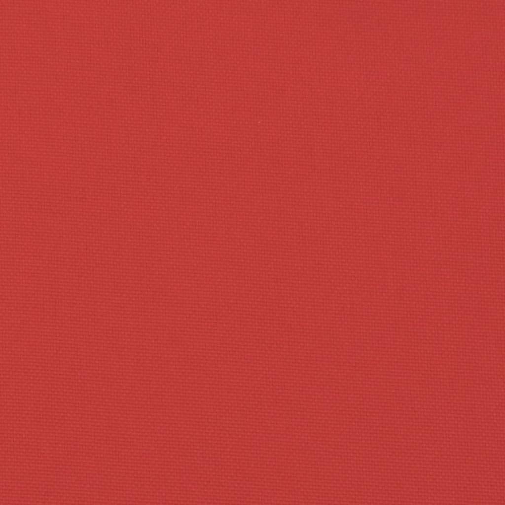 vidaXL Poduszka na ławkę ogrodową, czerwona, 120x50x7 cm, tkanina
