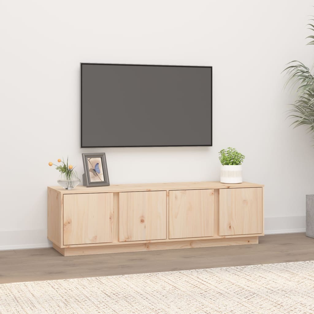 vidaXL Szafka pod telewizor, 140x40x40 cm, lite drewno sosnowe