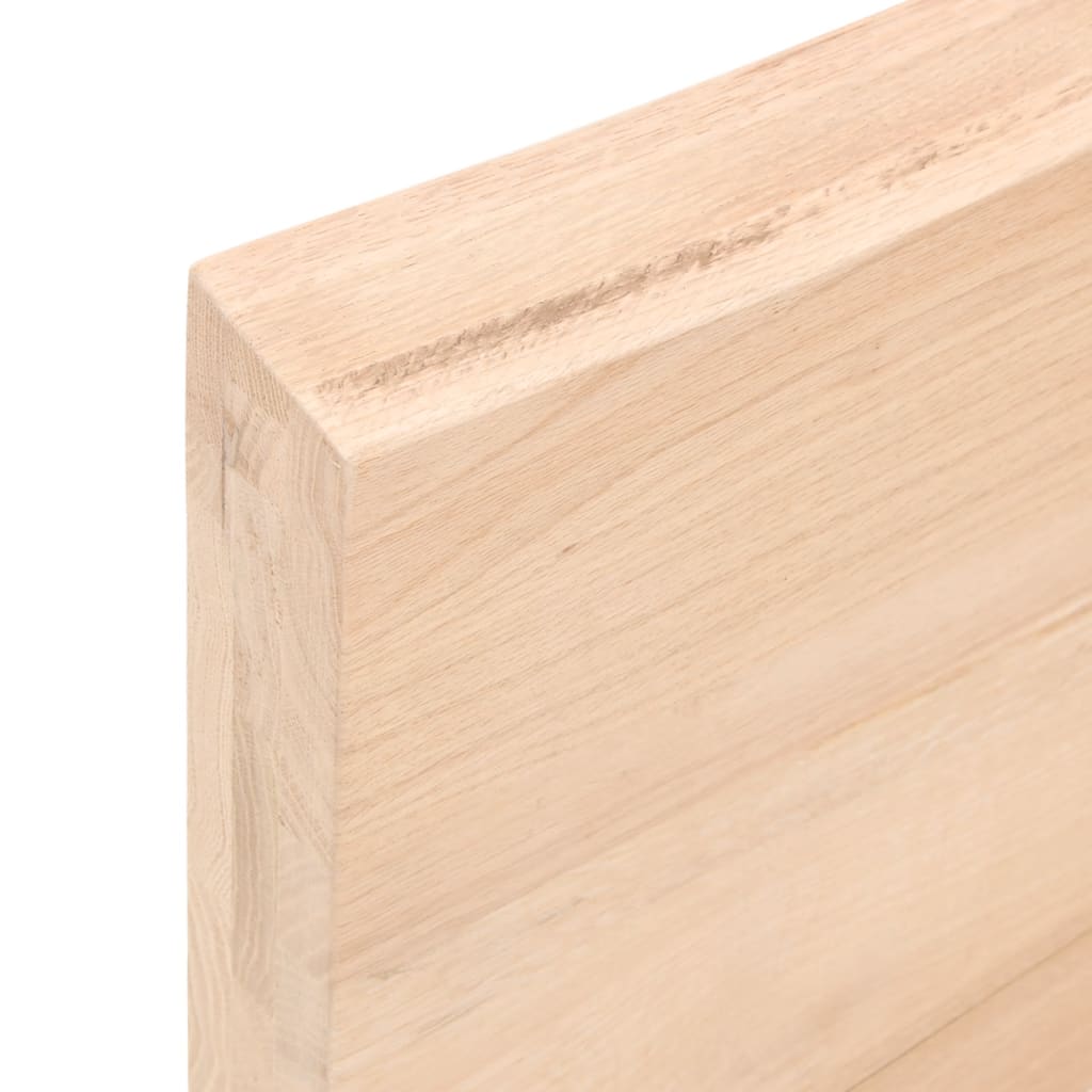 vidaXL Półka, 40x10x6 cm, surowe lite drewno dębowe