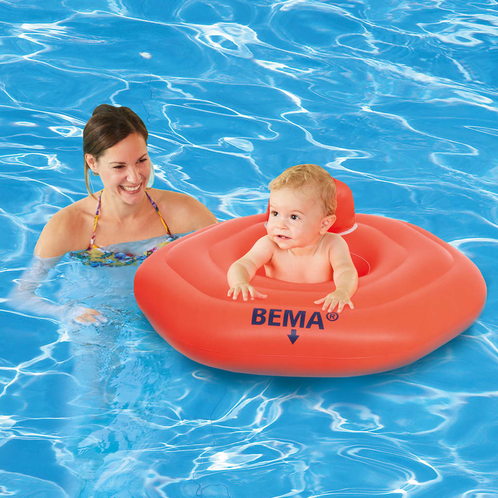 BEMA Koło do pływania dla niemowląt, PVC, pomarańczowe