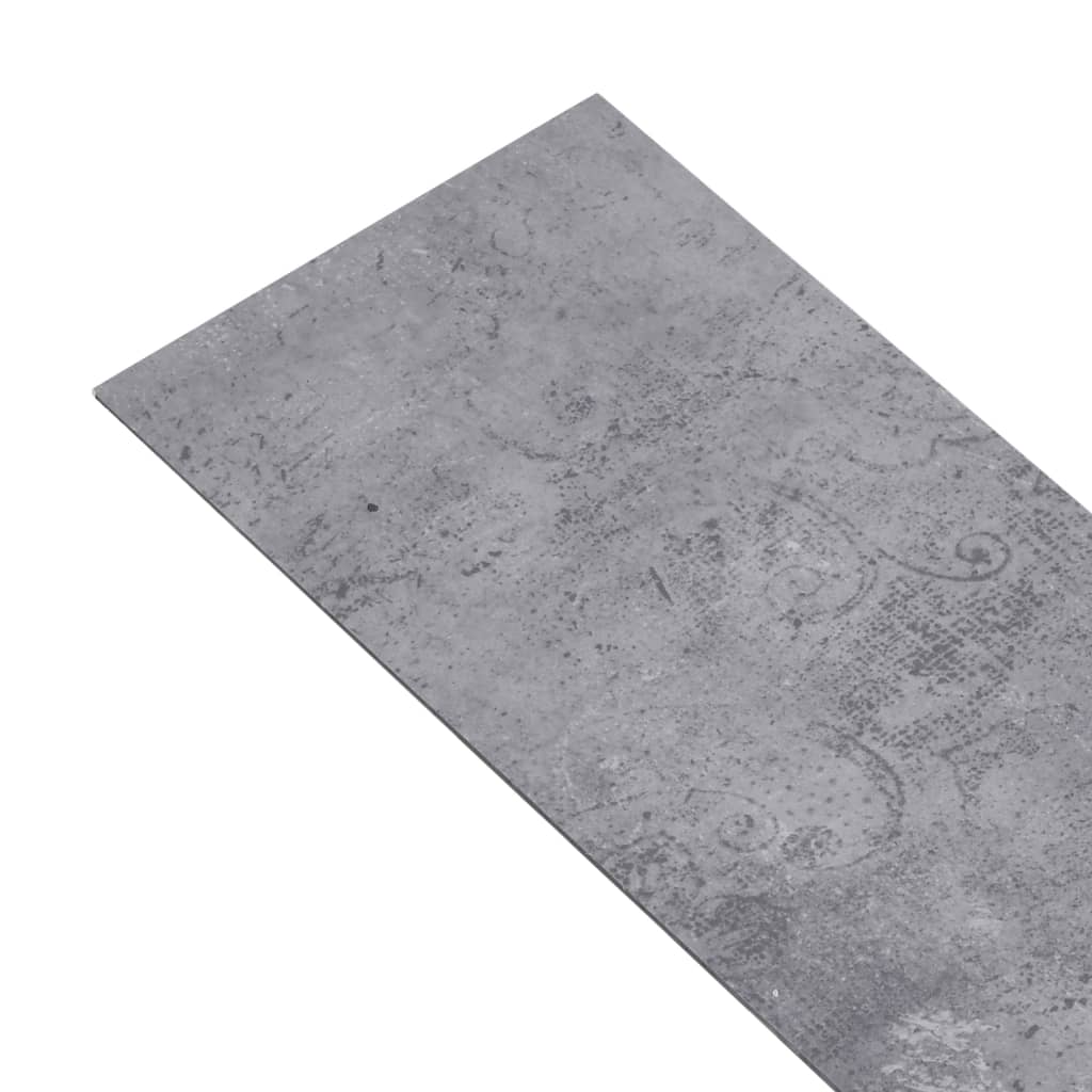 vidaXL Samoprzylepne panele podłogowe, PVC, 5,21 m², 2 mm, szare