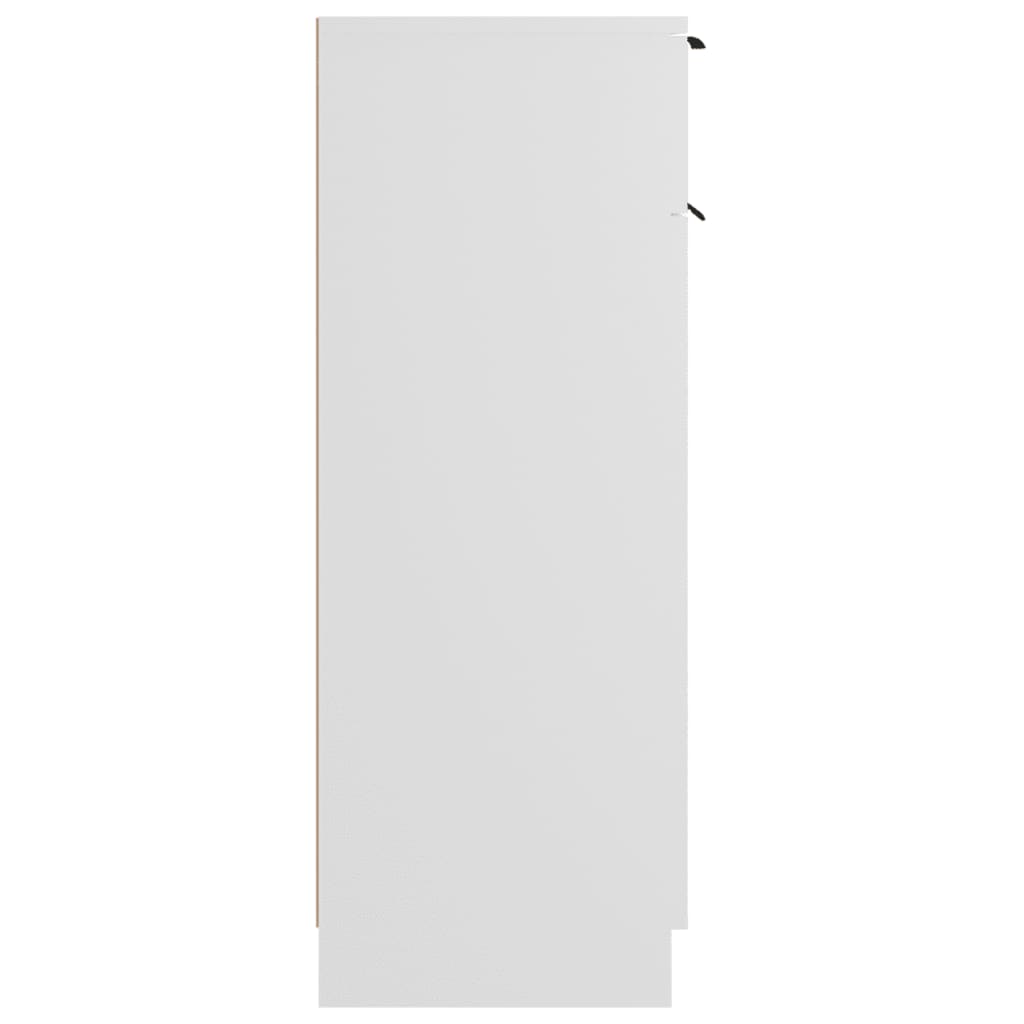 vidaXL Szafka łazienkowa, biała, 32x34x90 cm, materiał drewnopochodny