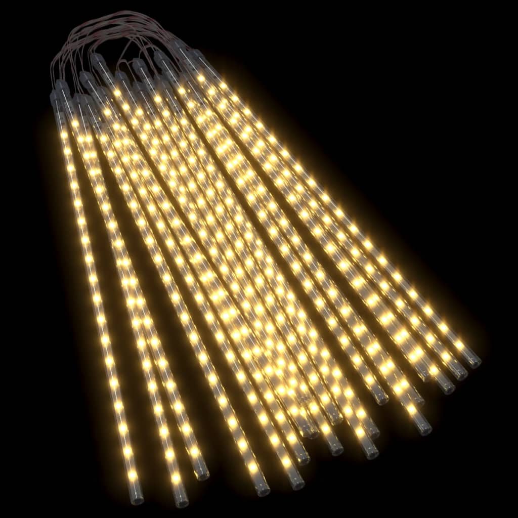 vidaXL Lampki meteory, 20 szt., 50 cm, 720 ciepłych białych diod LED