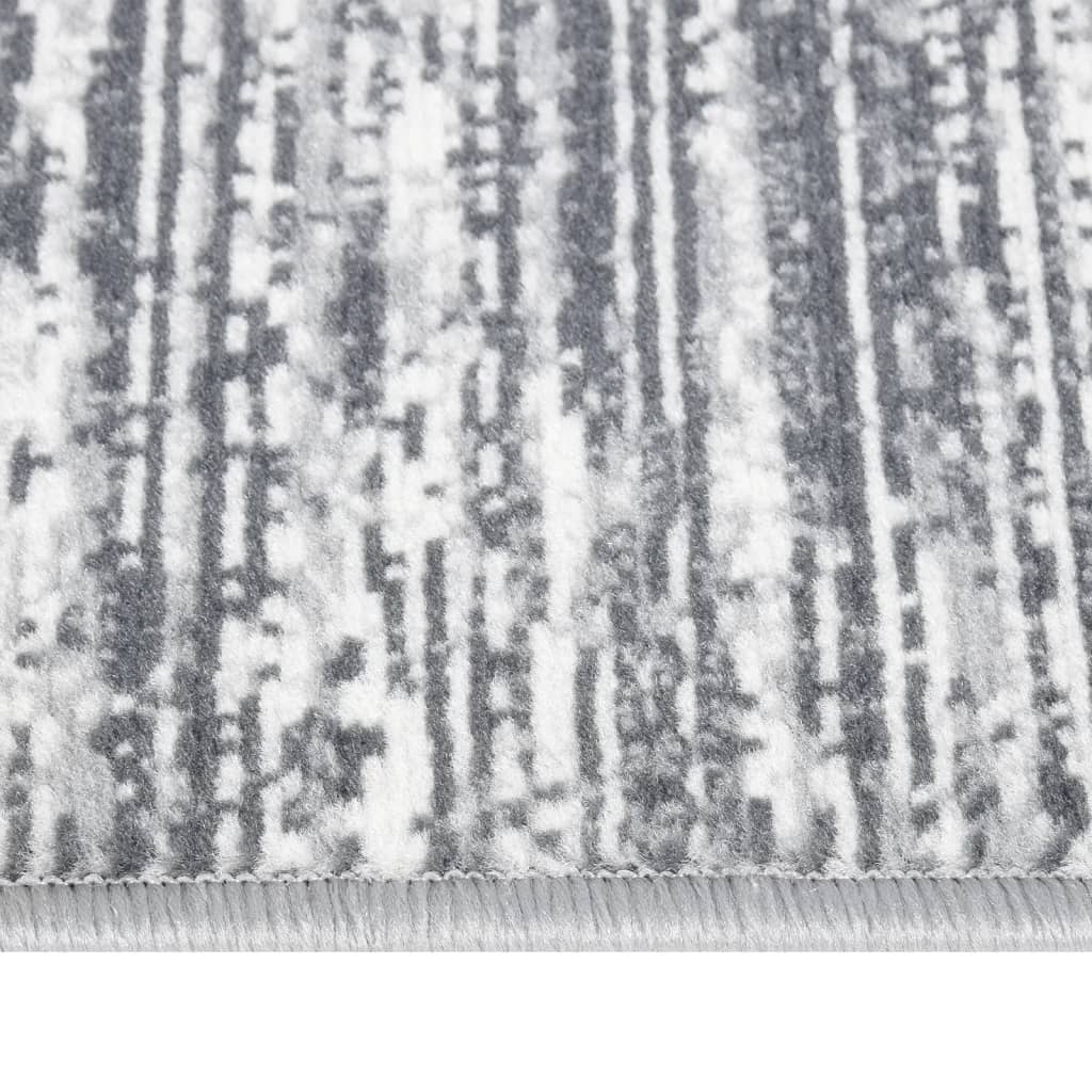 vidaXL Chodnik dywanowy, BCF, szary, 100x350 cm