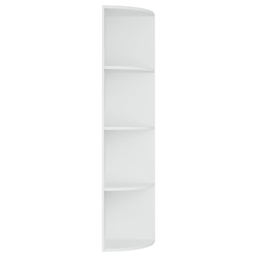 vidaXL Stojąca szafka ścienna narożna, biała, 40x41,5x180 cm, płyta
