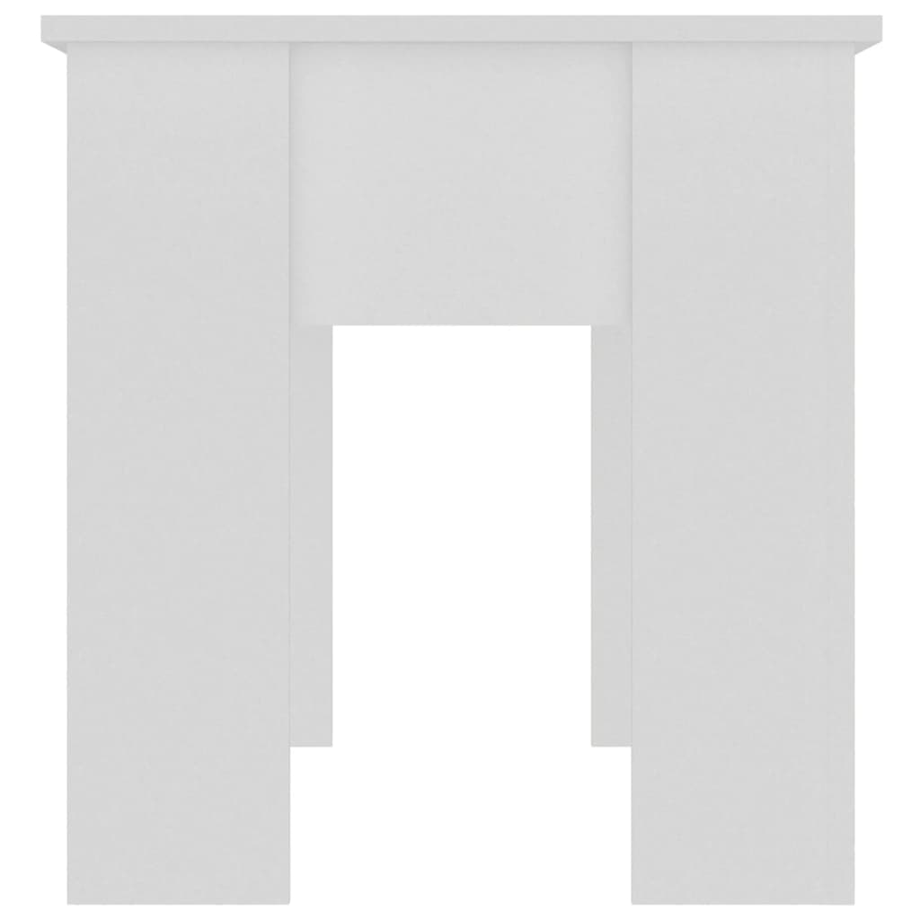 vidaXL Stolik kawowy, biały, 101x49x52 cm, materiał drewnopochodny