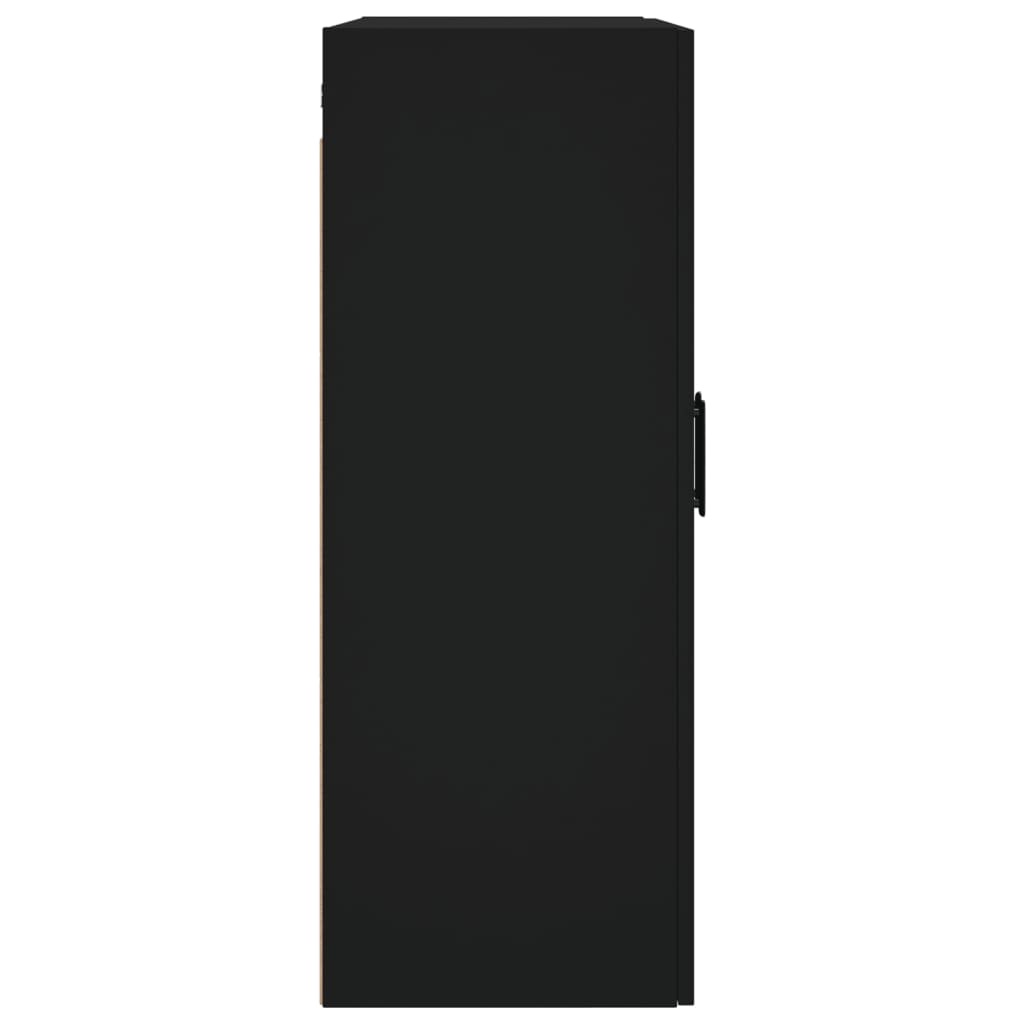 vidaXL Szafki wiszące, czarne, 2 szt., 69,5x34x90 cm
