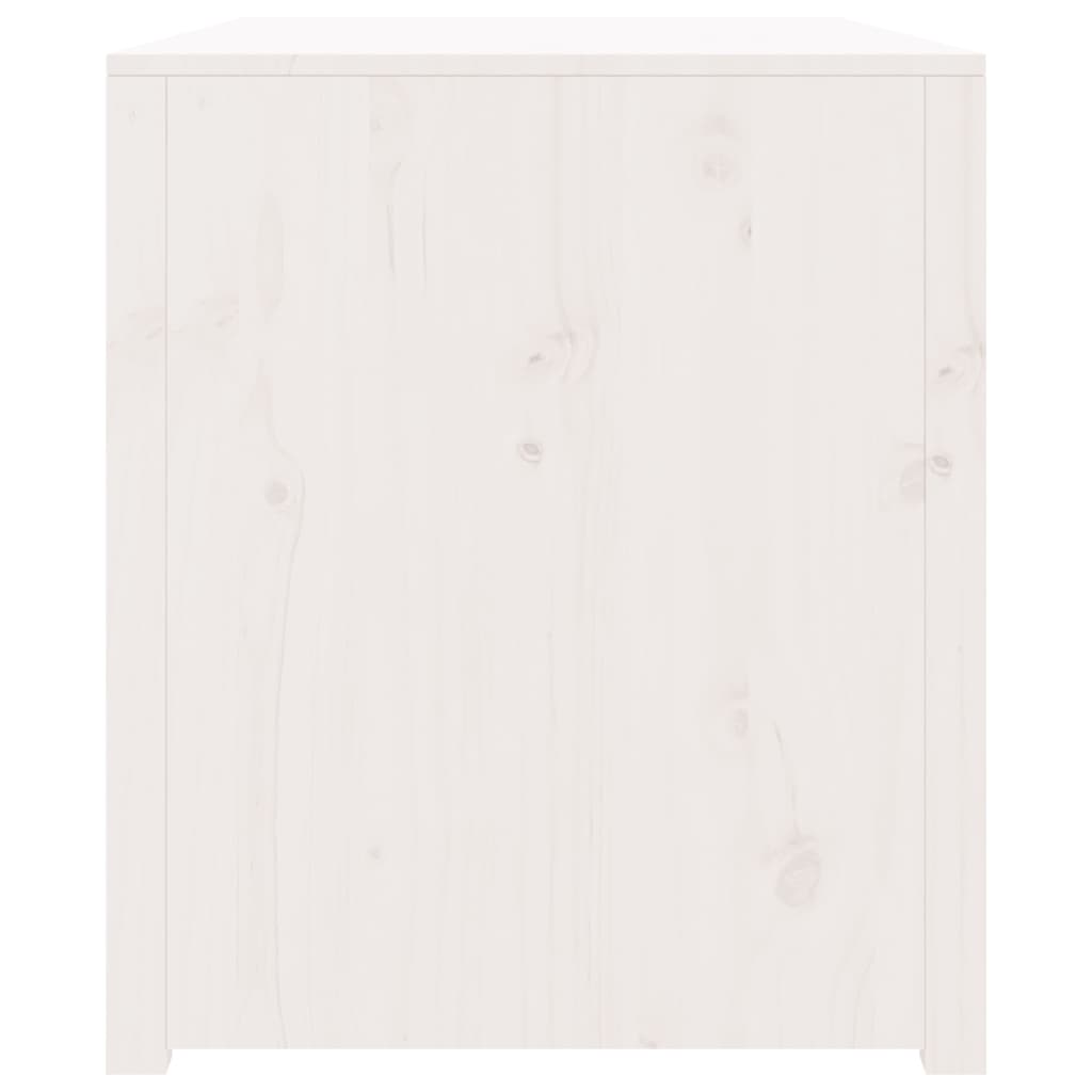 vidaXL Szafka kuchenna na zewnątrz, biała, 106x55x64cm, drewno sosnowe