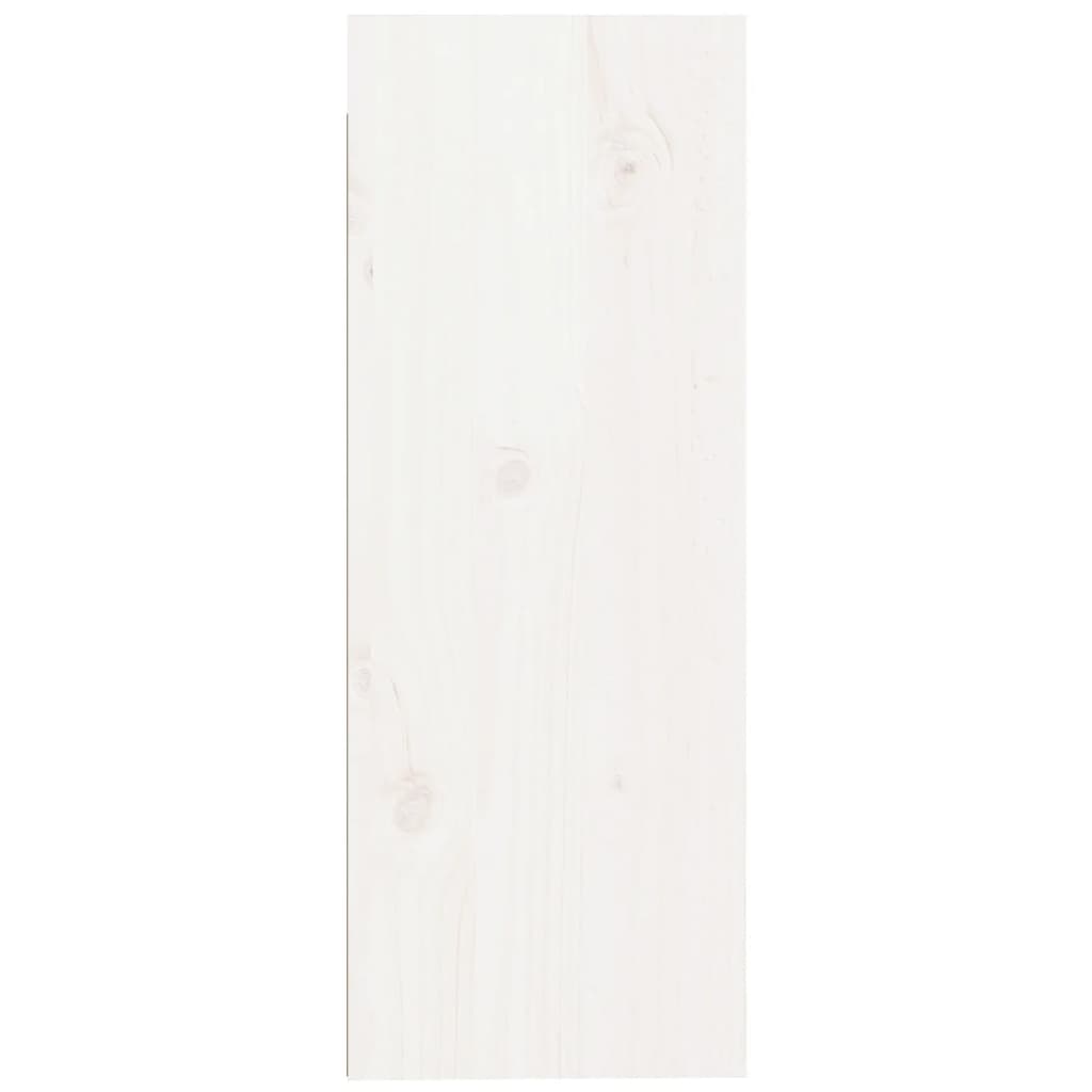 vidaXL Szafka ścienna, biała, 30x30x80 cm, lite drewno sosnowe