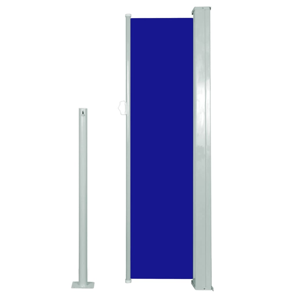vidaXL Zwijana markiza boczna, 120 x 300 cm, niebieska