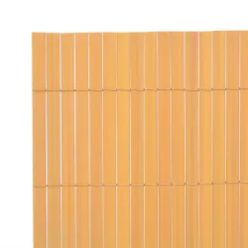 vidaXL Ogrodzenie dwustronne, 110x500 cm, żółte