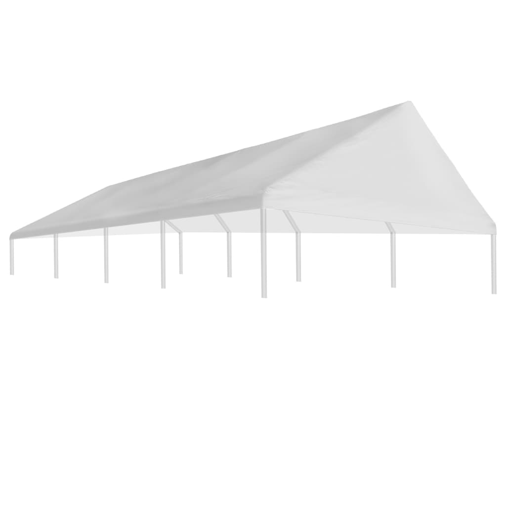 vidaXL Zadaszenie namiotu imprezowego, 4 x 8 m, białe