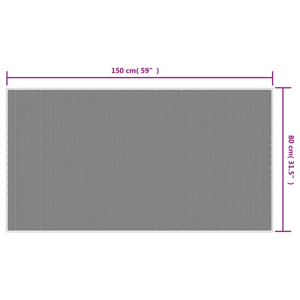vidaXL Dywan zewnętrzny, szaro-biały, 80x150 cm, dwustronny