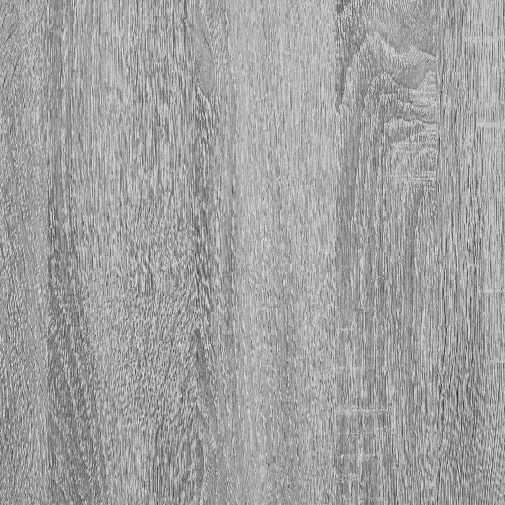vidaXL Regał, szary dąb sonoma, 100x26x180 cm, materiał drewnopochodny