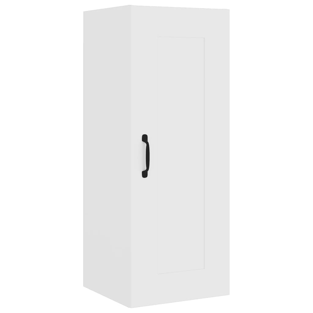 vidaXL Wysoka szafka, biała, 35x34x180 cm