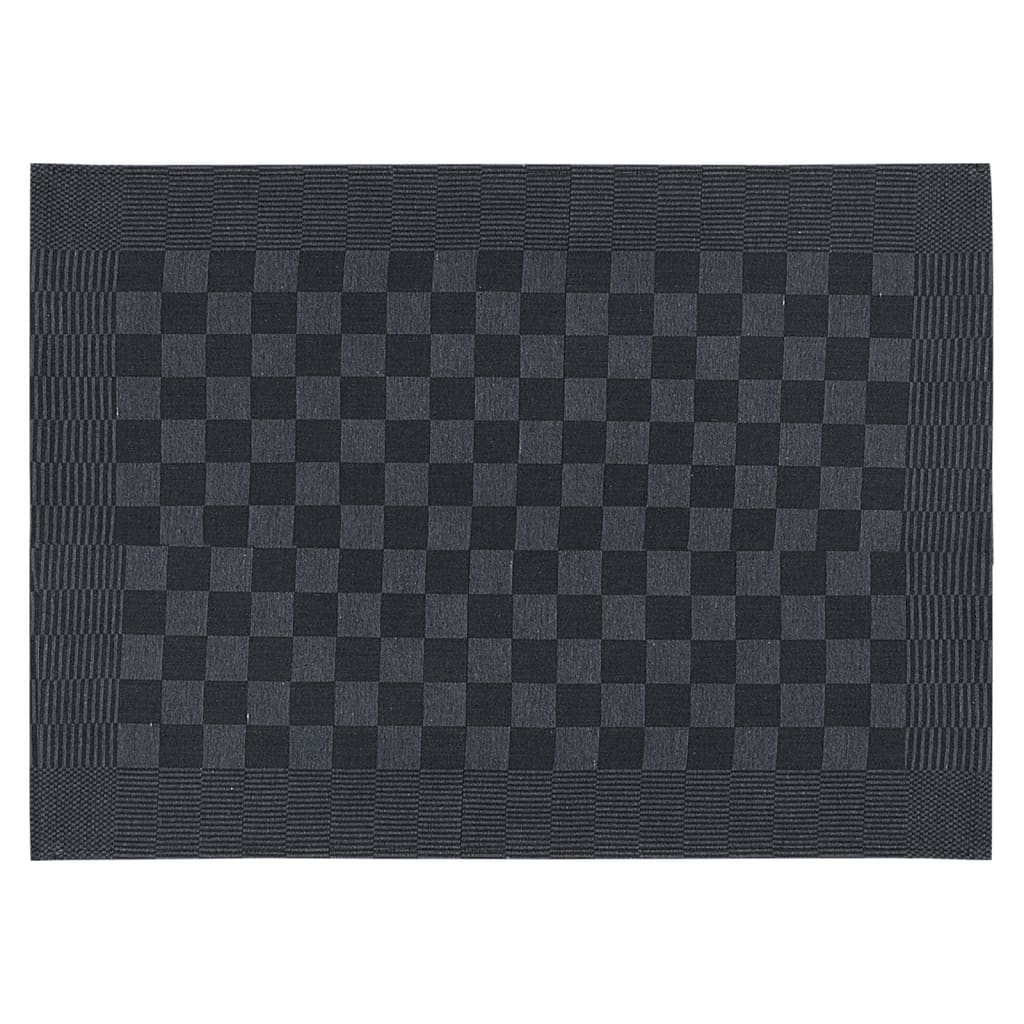 vidaXL Ręczniki kuchenne, 10 szt., czarno-szare 50x70 cm, bawełna