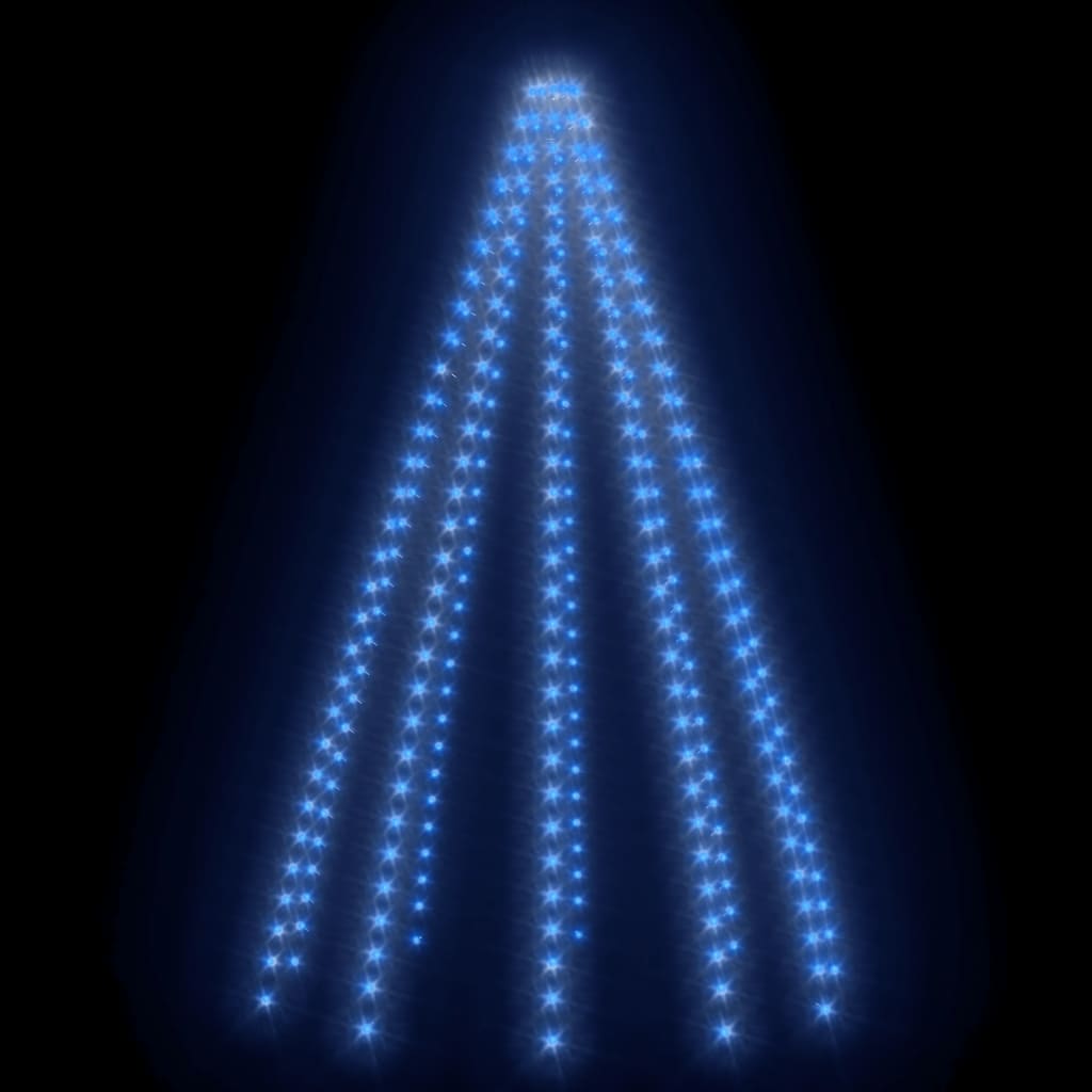 vidaXL Siatka lampek choinkowych, 300 niebieskich diod LED, 300 cm