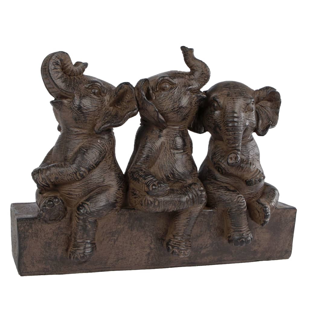 Gifts Amsterdam Rzeźba Three Elephants, polystone, 25x11x18,5 cm