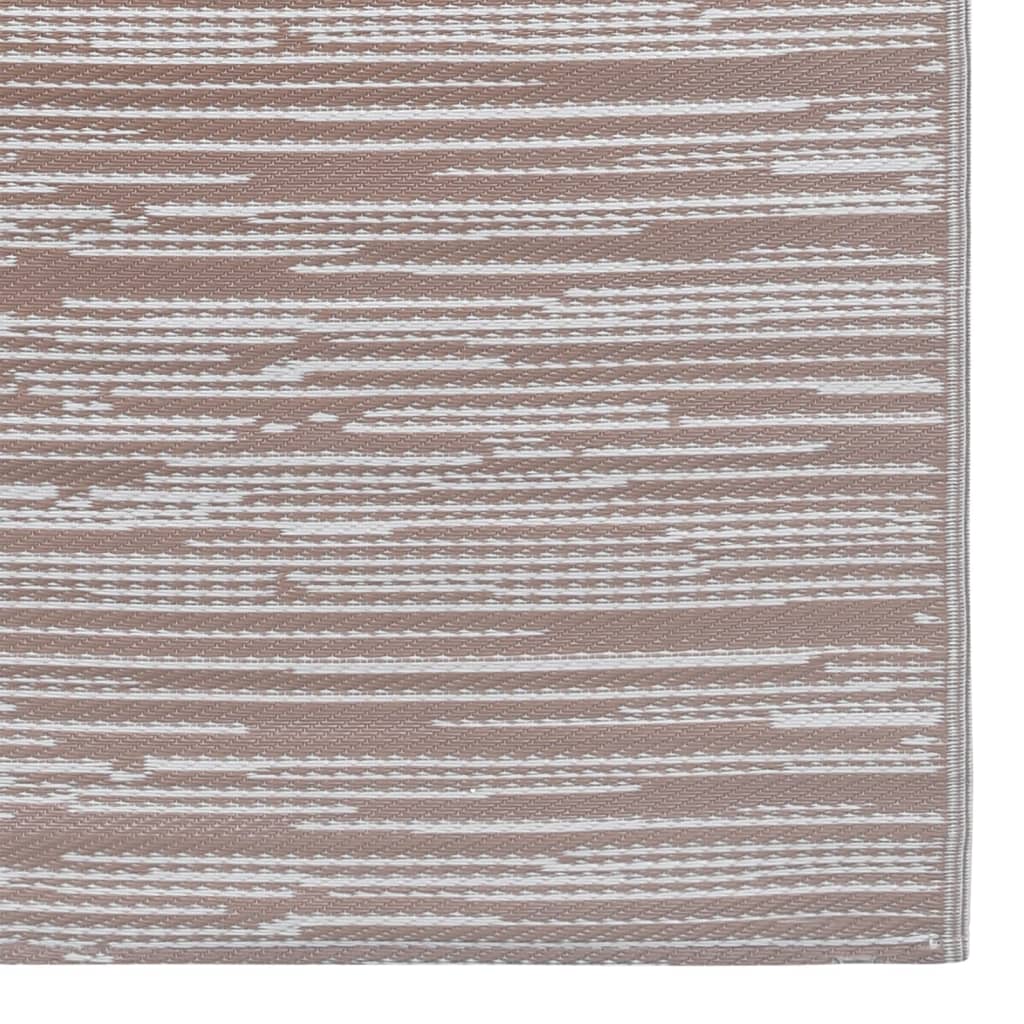vidaXL Dywan zewnętrzny, kolor taupe, 140 x 200 cm, PP