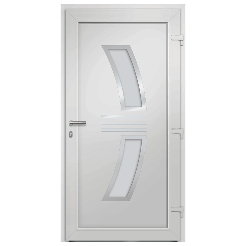 vidaXL Drzwi frontowe, białe, 108 x 200 cm